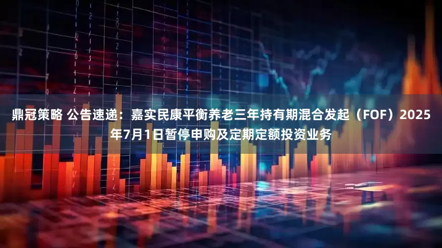 鼎冠策略 公告速递：嘉实民康平衡养老三年持有期混合发起（FOF）2025年7月1日暂停申购及定期定额投资业务