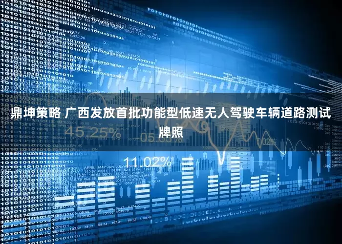 鼎坤策略 广西发放首批功能型低速无人驾驶车辆道路测试牌照